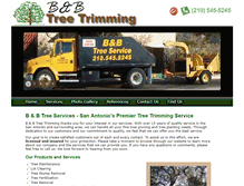 Tablet Screenshot of bbtreetrimming.com